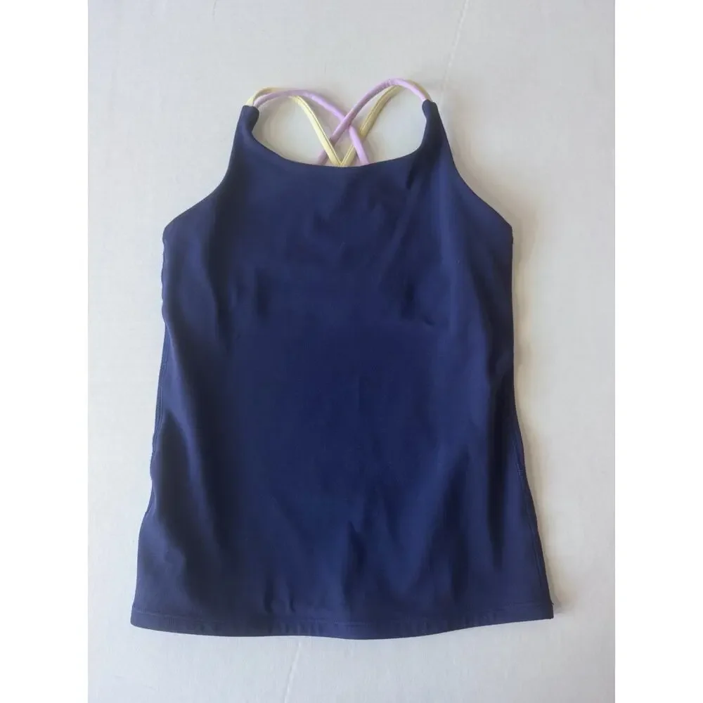 Athleta Girl Old Navy Size M 8-10 Cropped Tank Tops Sports Bra Lot of 3